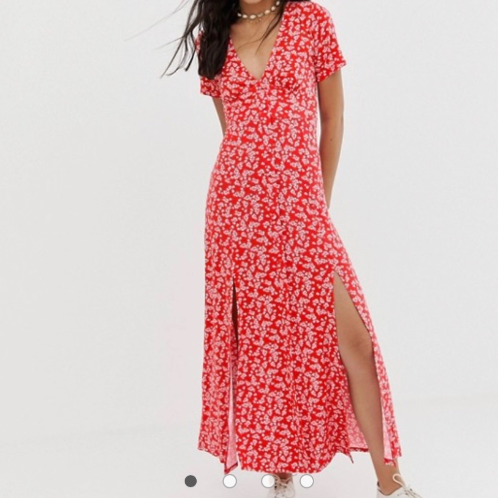 ASOS maxi tea dress with splits